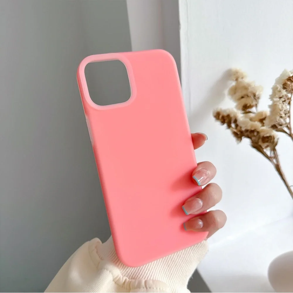 Pink Silicone iPhone 13 Pro Max Case – Soft Protective Matte Phone Cover